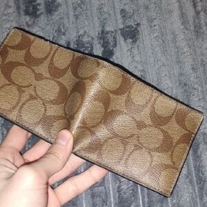 COACH Brown Patterned Wallet